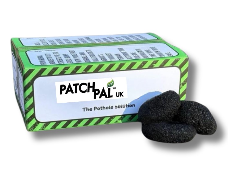 A single box of PatchPal reactive road repair